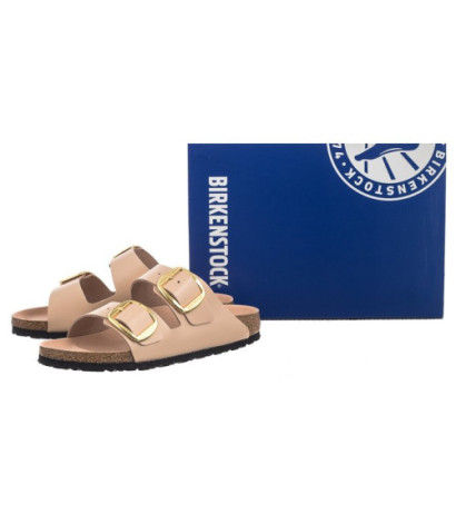 Birkenstock Arizona Big Buckle High-Shine New Beige 1026553 (BK239-b) Women's Shoes/Flip Flops