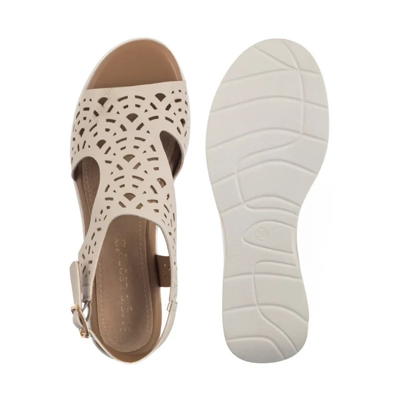 Sergio Leone Beżowe SK 850 (SL575-a) sandals