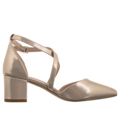 Sergio Leone Złote Satynowe SK 830 (SL578-a) shoes