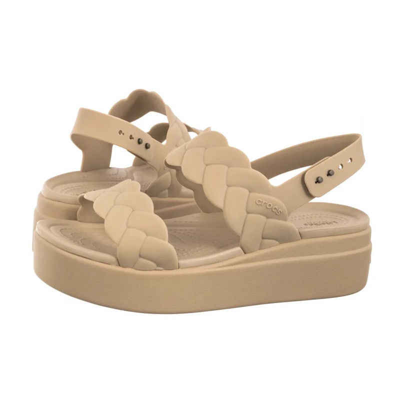 Crocs Brooklyn Woven Upper Lw Chai 209977-212 (CR383-a) shoes