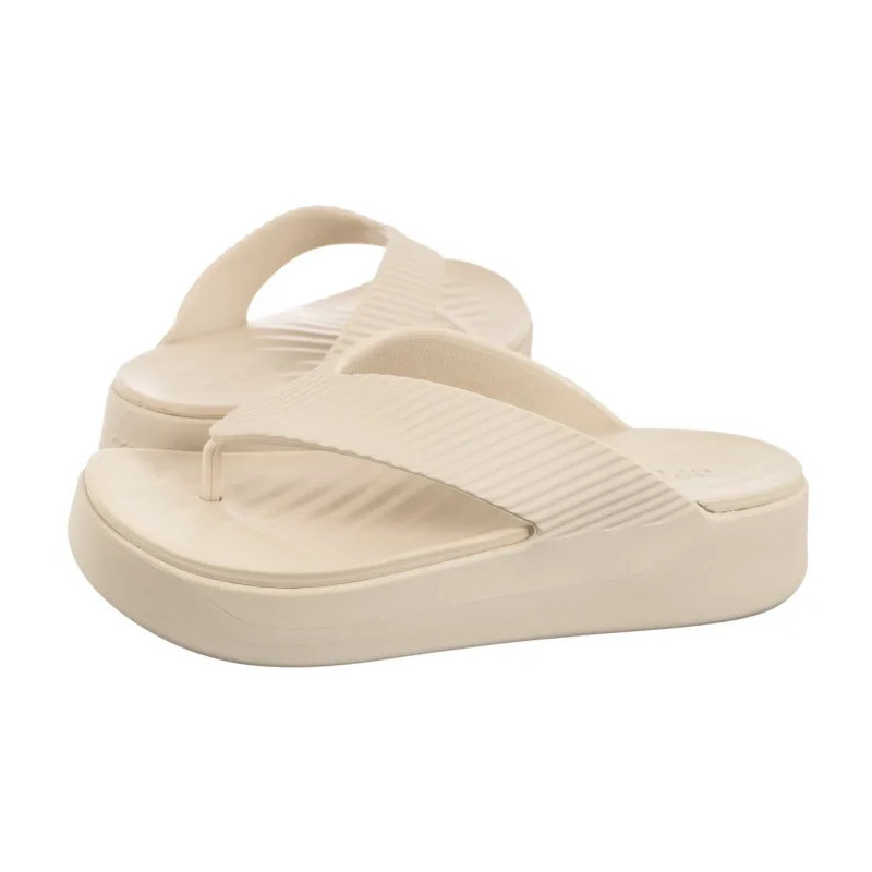 Crocs Getaway Groove Platform Flip Sandstone 210700-0LH (CR385-a) flip flops