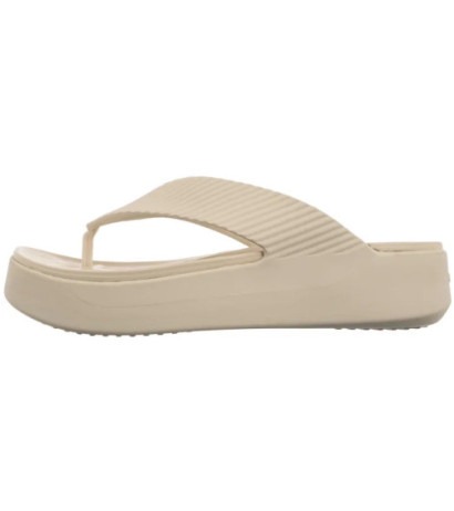 Crocs Getaway Groove Platform Flip Sandstone 210700-0LH (CR385-a) flip flops