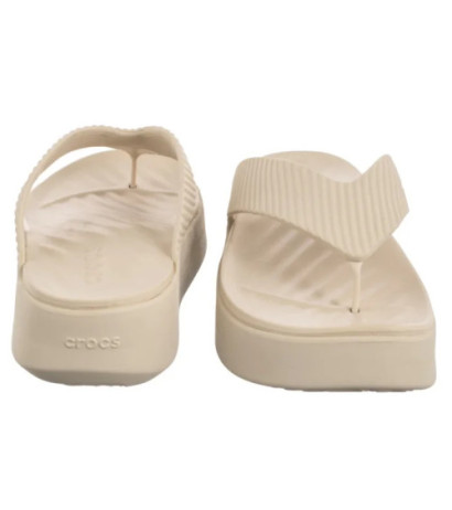 Crocs Getaway Groove Platform Flip Sandstone 210700-0LH (CR385-a) flip flops