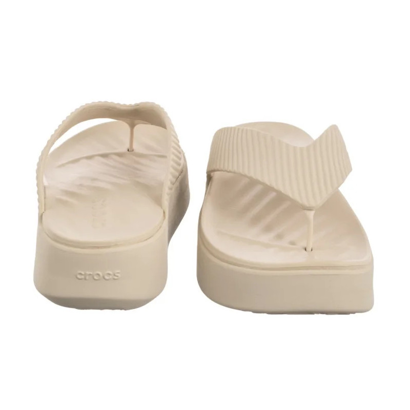 Crocs Getaway Groove Platform Flip Sandstone 210700-0LH (CR385-a) flip flops
