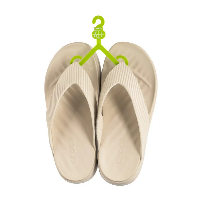 Crocs Getaway Groove Platform Flip Sandstone 210700-0LH (CR385-a) flip flops