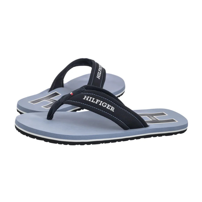 Tommy Hilfiger Hilfiger H Padded Beach Sandal Brisk Blue FM0FM05536 C2B (TH1348-a) shoes