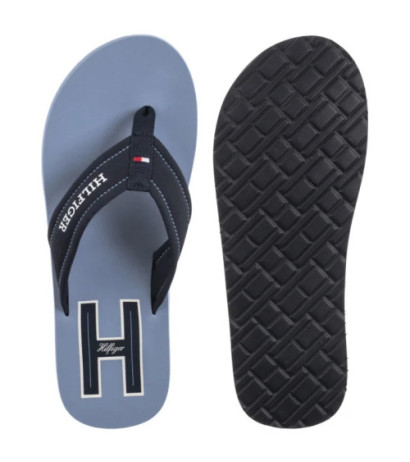Tommy Hilfiger Hilfiger H Padded Beach Sandal Brisk Blue FM0FM05536 C2B (TH1348-a) shoes