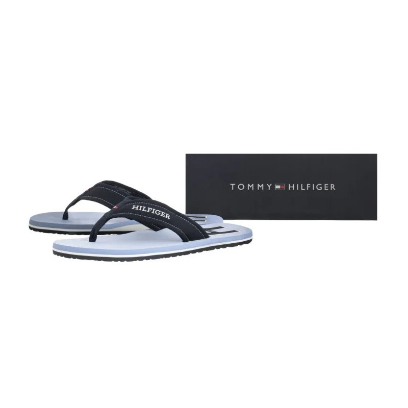 Tommy Hilfiger Hilfiger H Padded Beach Sandal Brisk Blue FM0FM05536 C2B (TH1348-a) shoes