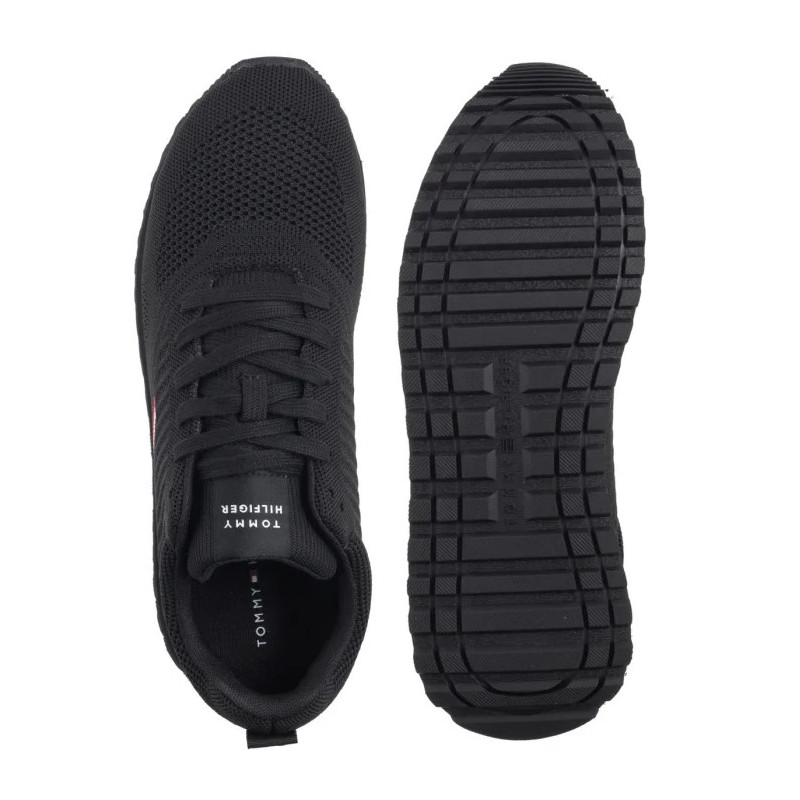 Tommy Hilfiger New Runner Eva Corpo Knit Black FM0FM05648 BDS (TH1351-a) sports shoes