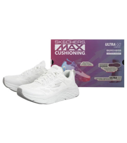 Skechers Max Cushioning Elite Step-Up White/Silver 128044/WSL (SK255-a) sports Shoes