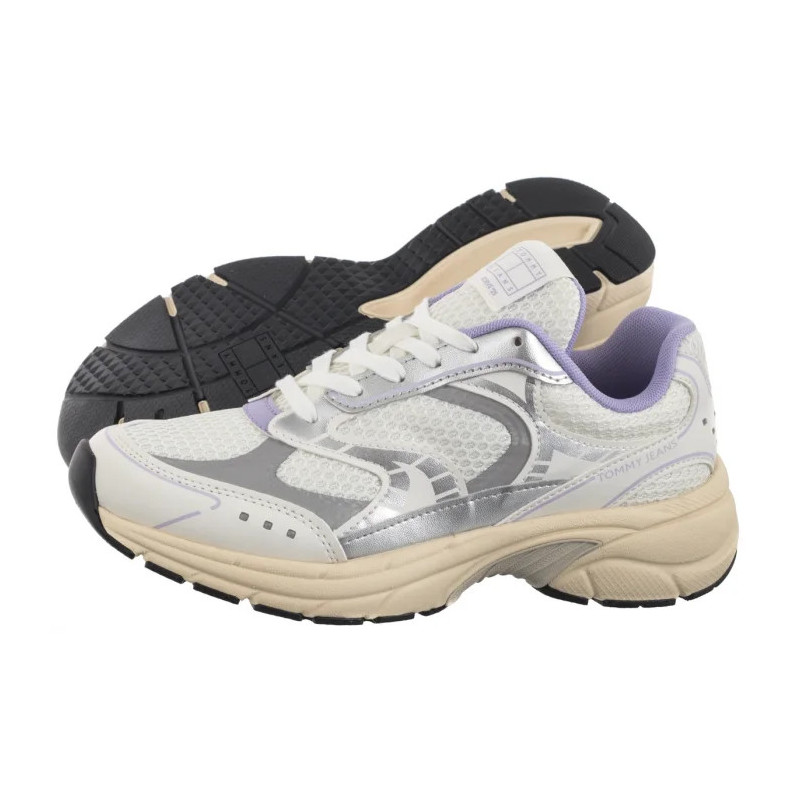 Tommy Hilfiger Archive'25 Ecru/Pale Amethyst EN0EN02809 02R (TH1352-a) sports Shoes