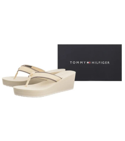 Tommy Hilfiger Wedge Beach Sandal Muslin FW0FW08738 ACJ (TH1353-a) shoes