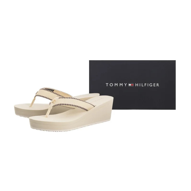 Tommy Hilfiger Wedge Beach Sandal Muslin FW0FW08738 ACJ (TH1353-a) shoes