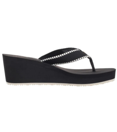 Tommy Hilfiger Wedge Beach Sandal Black FW0FW08738 BDS (TH1353-b) shoes