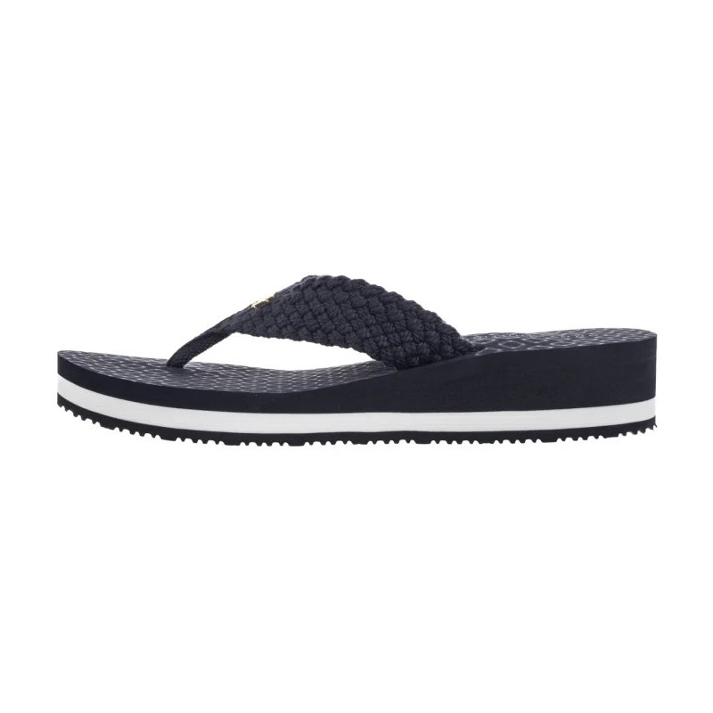 Tommy Hilfiger TH Crochet Mid Beach Sandal Space Blue FW0FW08737 DW6 (TH1357-a) flip flops