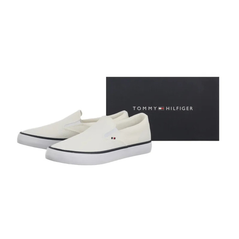 Tommy Hilfiger TH Hi Vulc Core Low II Slipon White FM0FM005514 YBS (TH1362-a) Sneakers