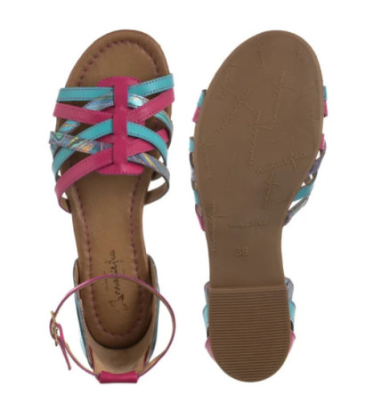 Maciejka Różowe/Niebieskie 06974-39/00-1 (MA1401-a) sandals