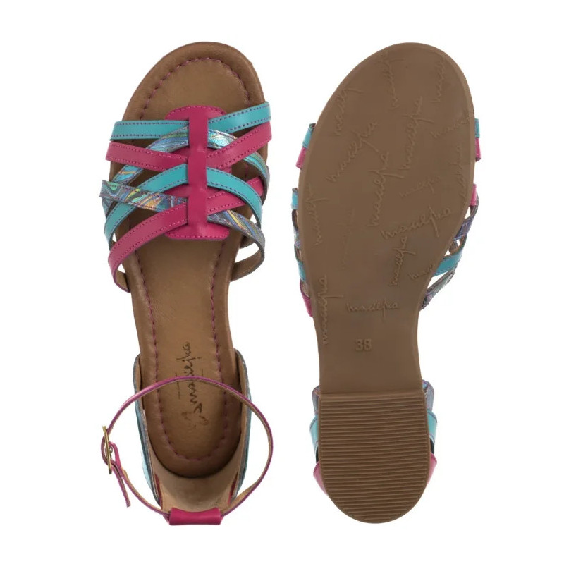 Maciejka Różowe/Niebieskie 06974-39/00-1 (MA1401-a) sandals
