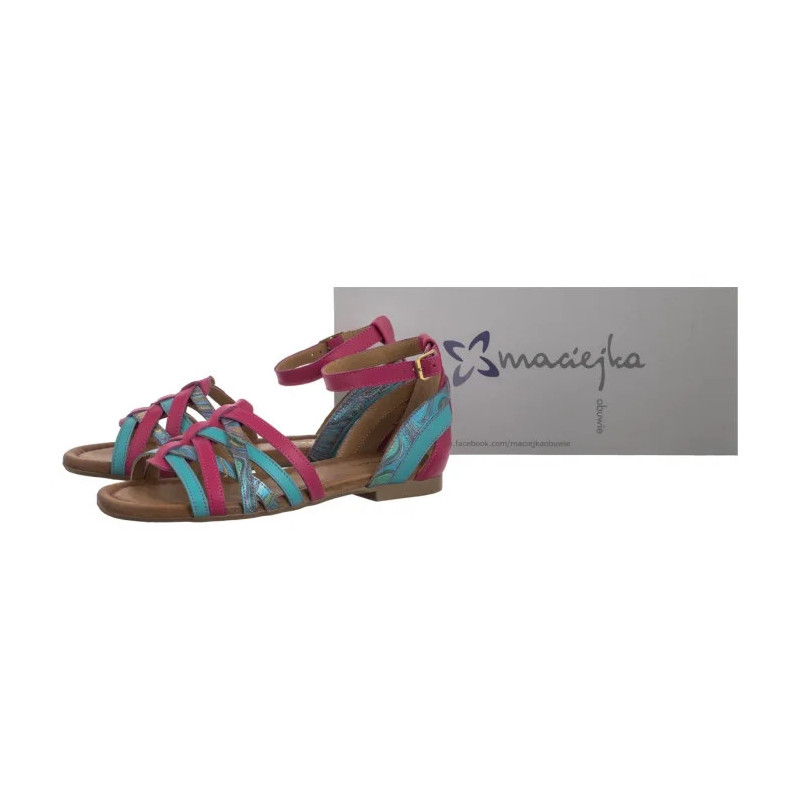 Maciejka Różowe/Niebieskie 06974-39/00-1 (MA1401-a) sandals