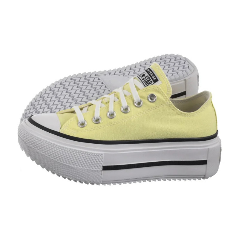 Converse CTAS Lift Double Stack Ox Lemon Slushy/White/Black A16283C (CO784-a) shoes