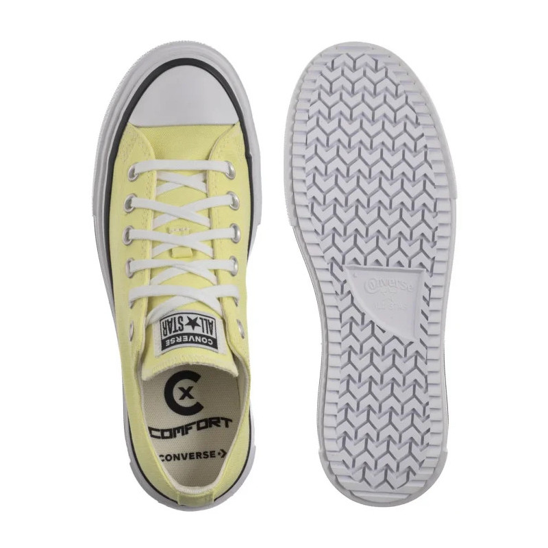Converse CTAS Lift Double Stack Ox Lemon Slushy/White/Black A16283C (CO784-a) shoes