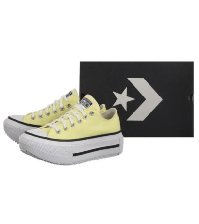 Converse CTAS Lift Double Stack Ox Lemon Slushy/White/Black A16283C (CO784-a) shoes