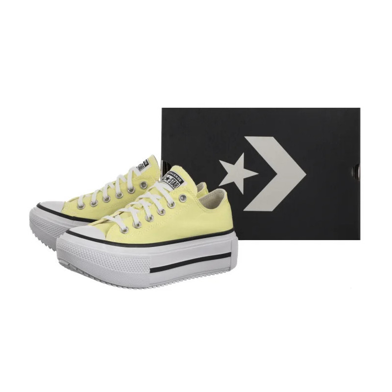 Converse CTAS Lift Double Stack Ox Lemon Slushy/White/Black A16283C (CO784-a) shoes
