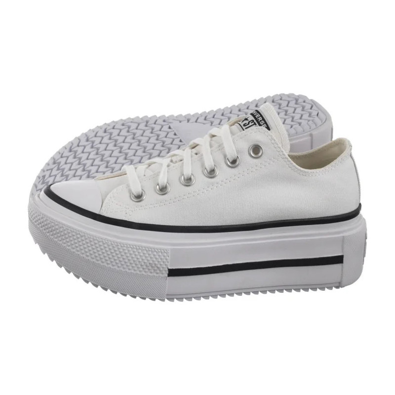 Converse CTAS Lift Double Stack Ox White/Black/White A15491C (CO784-b) shoes