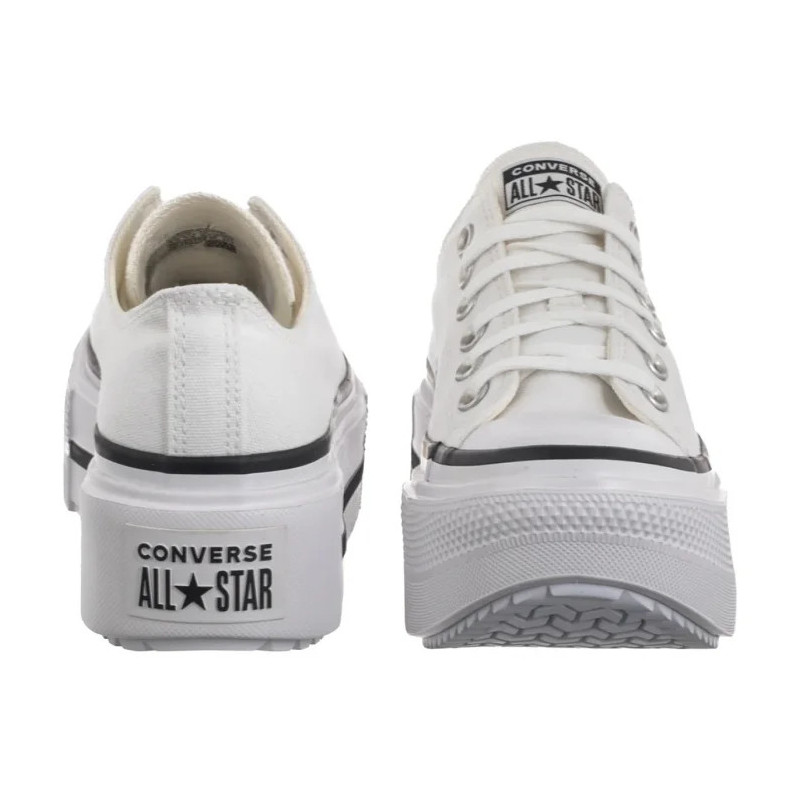 Converse CTAS Lift Double Stack Ox White/Black/White A15491C (CO784-b) shoes