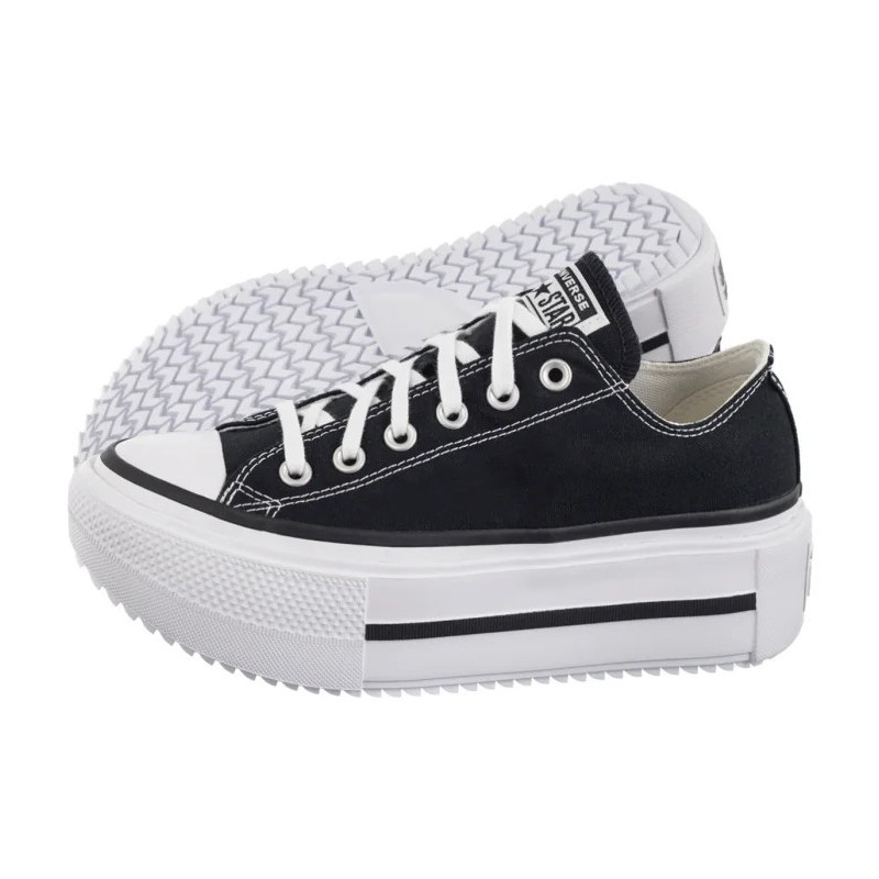 Converse CTAS Lift Double Stack Ox Black/White/Black A15490C (CO784-c) shoes