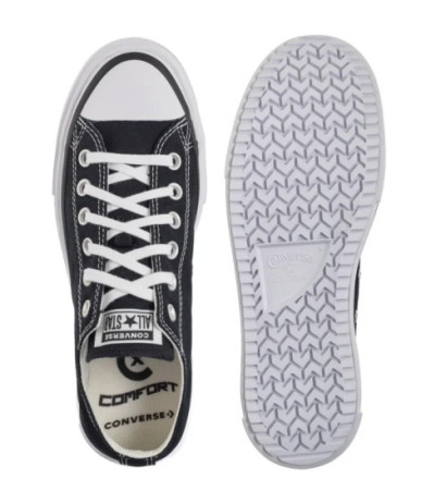 Converse CTAS Lift Double Stack Ox Black/White/Black A15490C (CO784-c) shoes