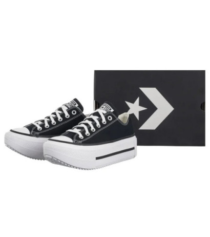 Converse CTAS Lift Double Stack Ox Black/White/Black A15490C (CO784-c) shoes