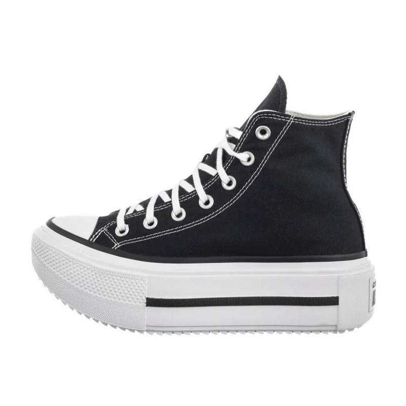 Converse CTAS Lift Double Stack Hi Black/White/Black A12975C (CO785-b) shoes