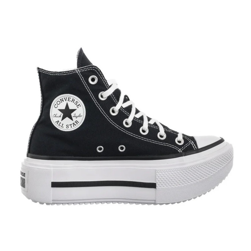 Converse CTAS Lift Double Stack Hi Black/White/Black A12975C (CO785-b) shoes