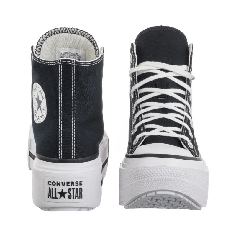 Converse CTAS Lift Double Stack Hi Black/White/Black A12975C (CO785-b) shoes