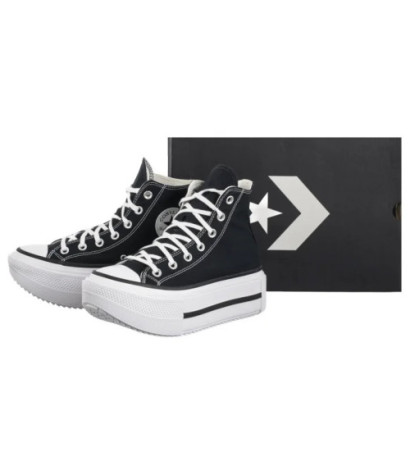 Converse CTAS Lift Double Stack Hi Black/White/Black A12975C (CO785-b) shoes