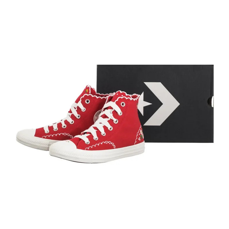 Converse CTAS Hi Red/Green/White A13518C (CO792-a) shoes