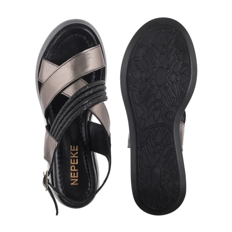 Nepeke Dragana Nickel Shiny (NP39-a) sandals