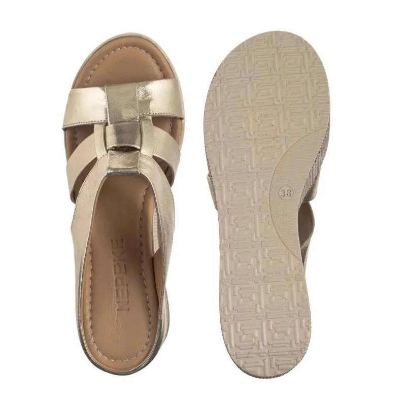 Nepeke Enes Gold Leather  (NP42-a) shoes