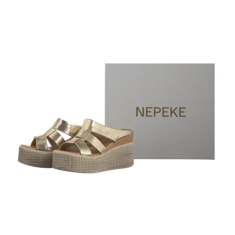 Nepeke Enes Gold Leather  (NP42-a) shoes