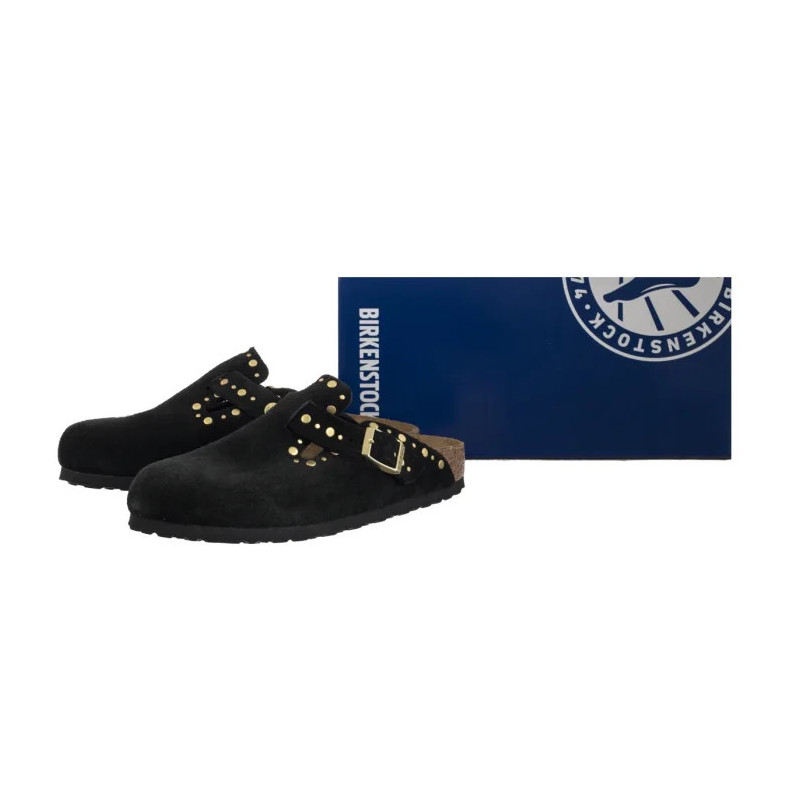 Birkenstock Boston Rivet Border Black 1030491 (BK318-a) Women's Shoes/Flip Flops