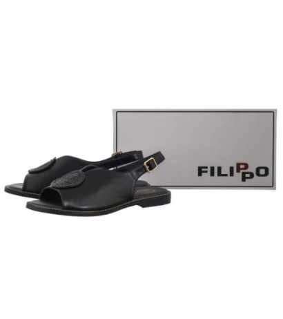Filippo Czarne DS6229/25 BK (FO103-b) sandals