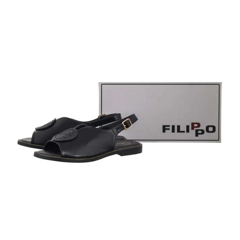 Filippo Czarne DS6229/25 BK (FO103-b) sandals