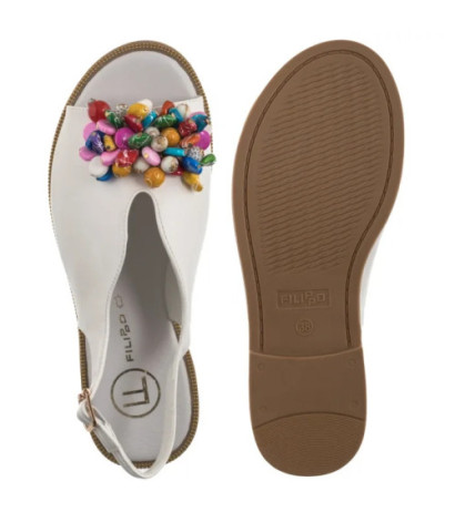 Filippo Białe DS6230/25 WH (FO104-b) sandals