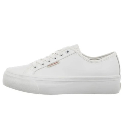 Calvin Klein Vulc Flatform Lth Bright White YW0YW01886 YAF (CK679-a) sports Shoes
