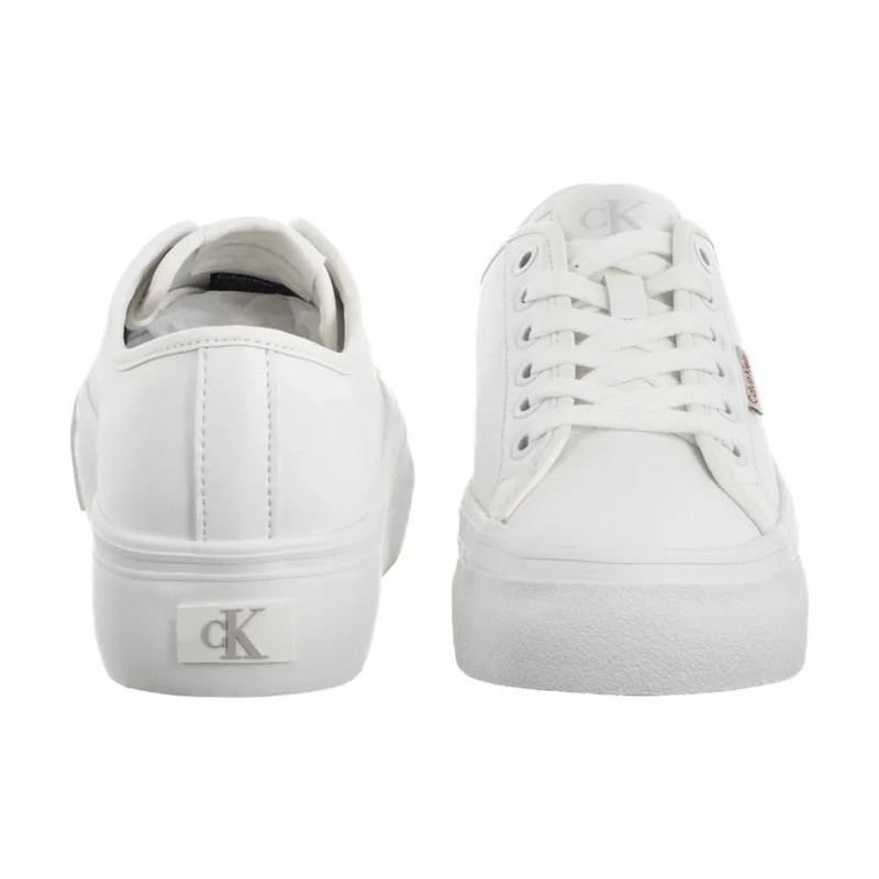Calvin Klein Vulc Flatform Lth Bright White YW0YW01886 YAF (CK679-a) sports Shoes