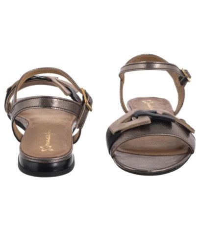 Maciejka Czarne/Złote 07023-20/00-1 (MA1404-a) sandals