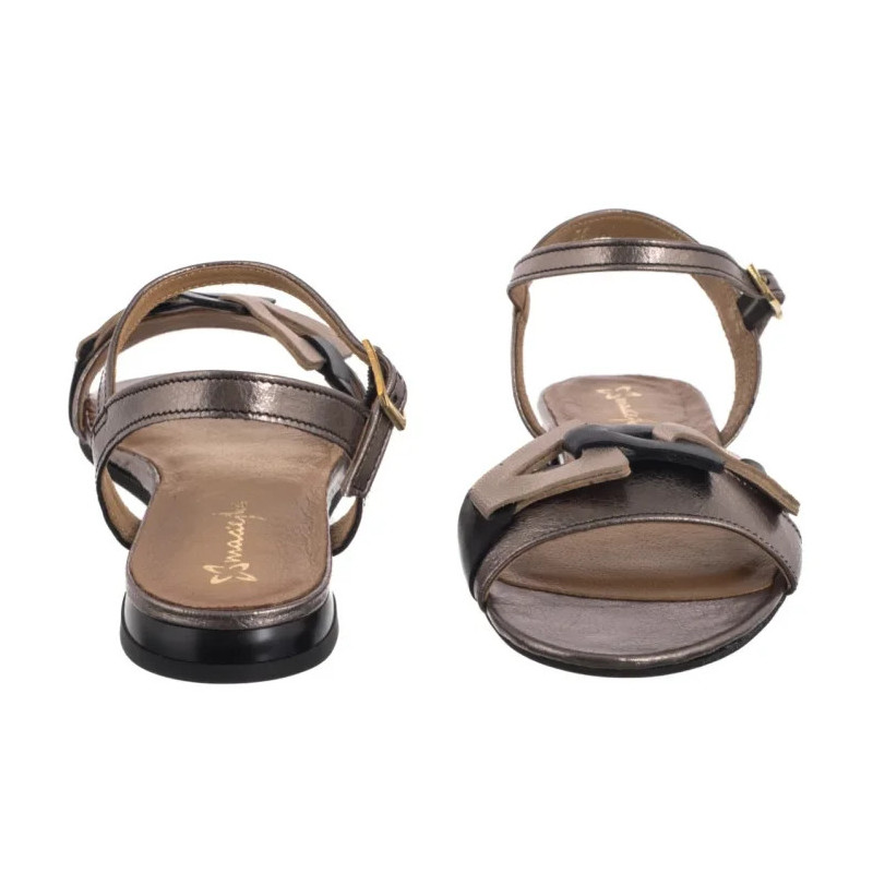 Maciejka Czarne/Złote 07023-20/00-1 (MA1404-a) sandals