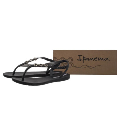 Ipanema Sandal Rio Fem 83654/BC725 Black/Silver (IP84-b) flip flops