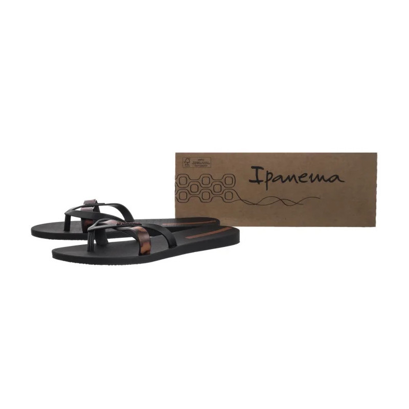 Ipanema Kirei Chic Fem 83673/BB740 Black/Brown Tile (IP88-a) flip flops